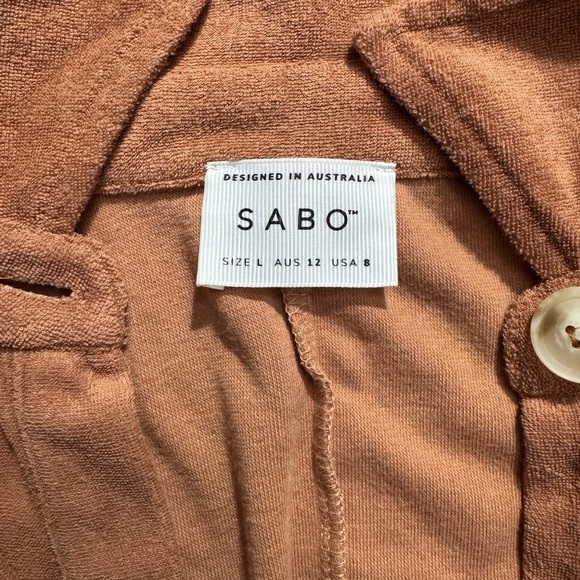 Sabo Skirt Milena Cotton Playsuit Romper in Rust / Clay, Size 8 US (L/12 AUS) - Picture 4 of 7